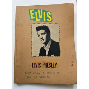 Original 1960's Elvis Presley Scrapbook US Army Post Germany Photos Magazines